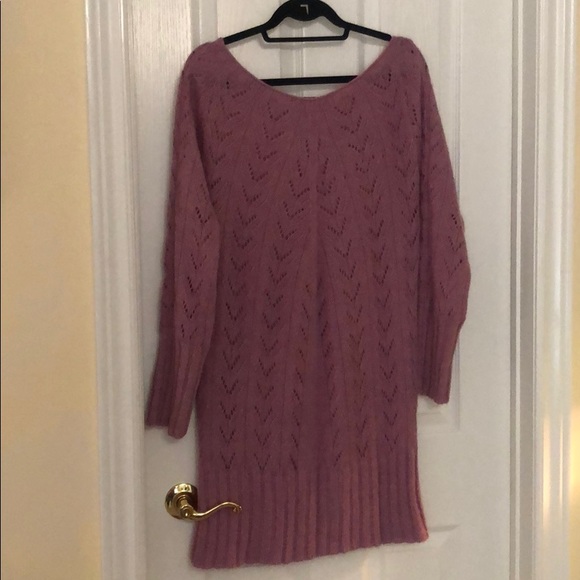 Pink Sweater Dress - Picture 2 of 5